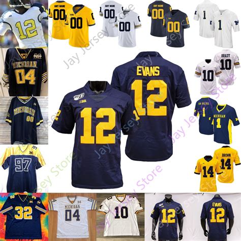 2021 Michigan Wolverines Football Jersey NCAA College Shea Patterson ...