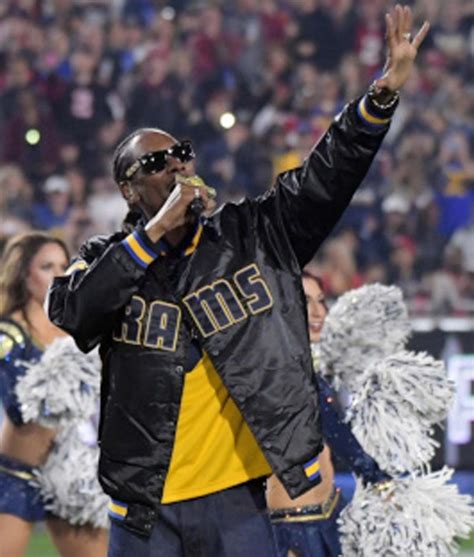 Starter Black Snoop Dogg Los Angeles Rams Jacket - Jackets Expert