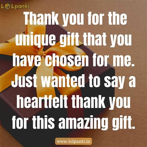 Thank You Messages For Gift | Thankyou Notes - LOLPanti