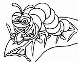 Free Coloring Pages Of Caterpillars sketch template
