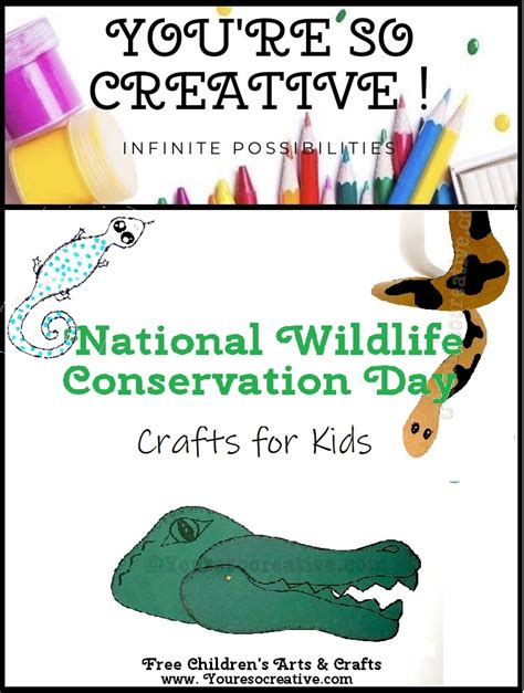 Free National Wildlife Conservation Day Crafts for Kids - You're so ...