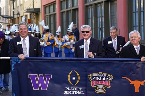 Loreal Sarkisian reps Texas during Sugar Bowl parade in New Orleans