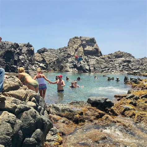 The Natural Pool in Aruba's National Park. Quite an adventure to get there! #arubalikealocal # ...