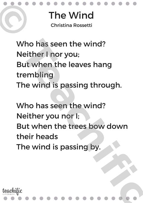 Poem: The Wind - Christina Rossetti | Teachific