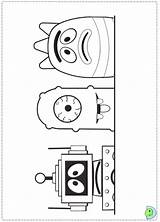 Yo Gabba Characters Coloring Pages sketch template