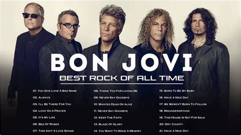 Bon Jovi Best Songs Nonstop Playlist -🖤- Bon Jovi Greatest Hits Full ...