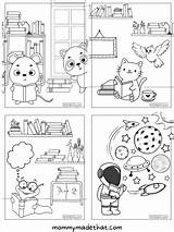 Library Coloring Pages Free Sheets That Encourage Reading sketch template