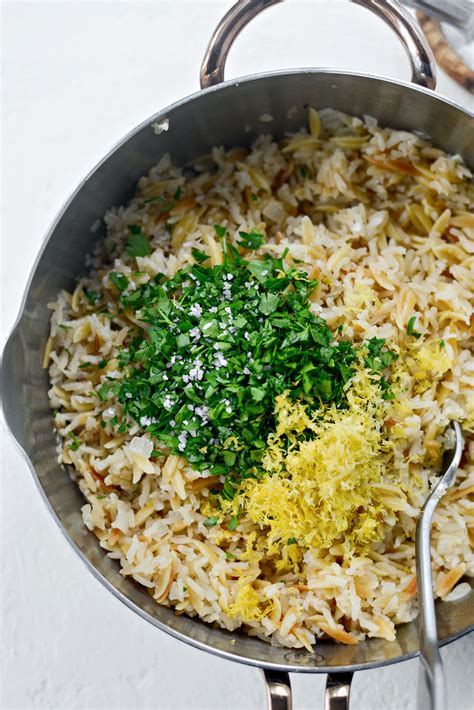 Greek Lemon Rice Pilaf - Simply Scratch