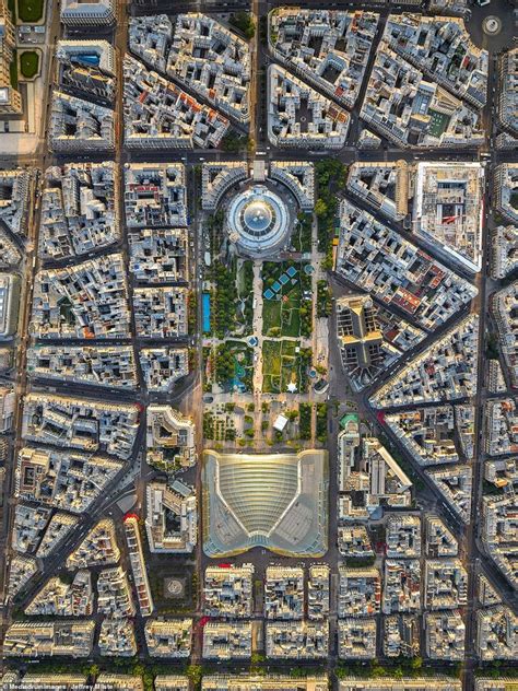 Paris from above: Eiffel Tower and Champs-Élysées in aerial pictures ...