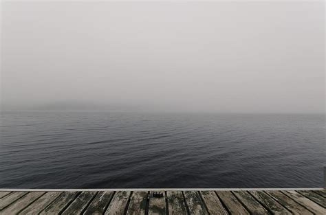 beach, fog, jetty, mist, ocean, pier, sea, water, wood | Pikist