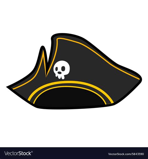 Pirate hat Royalty Free Vector Image - VectorStock