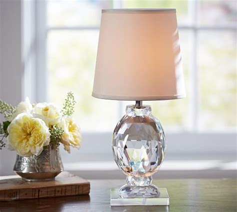 Carlotta Faceted Crystal Accent Lamp | Pottery Barn