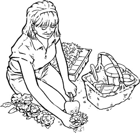 Gardening Coloring Pages - Best Coloring Pages For Kids