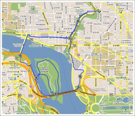 Route - Roosevelt Island - DC Front Runners