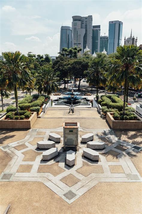 Outside Garden of the National Mosque - Masjid Negara Mosque in Kuala ...