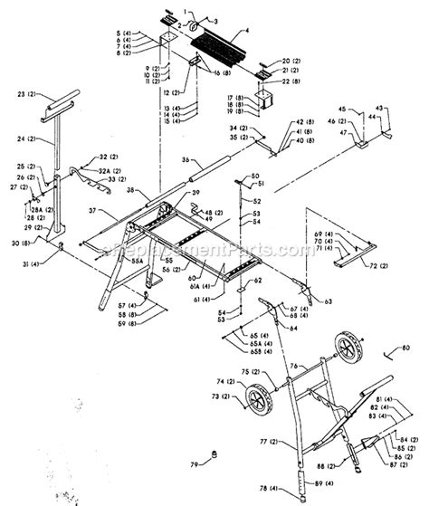 Delta Miter Saw Stand | 50-155 | eReplacementParts.com