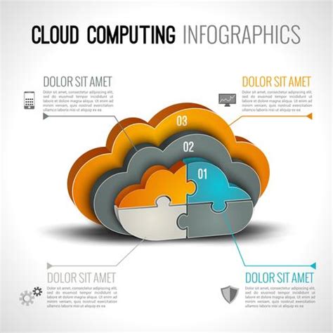 Cloud computing infographics 428176 Vector Art at Vecteezy