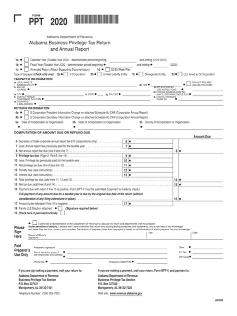 Alabama Ppt 2023 Form - Printable Forms Free Online