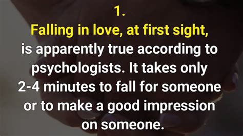 Psychological Facts About Love