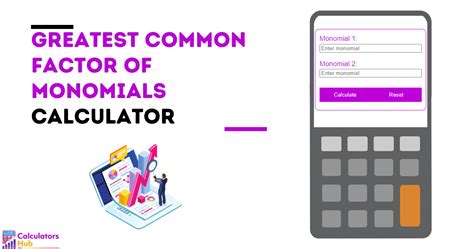 Greatest Common Factor of Monomials Calculator Online