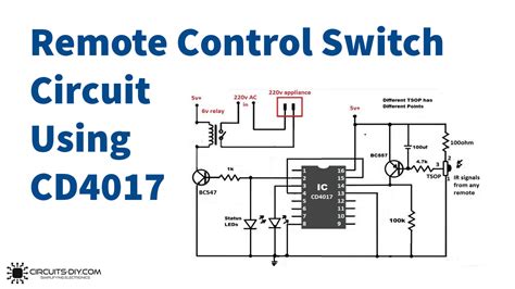 4017 remote control circuit - Wiring Diagram and Schematics