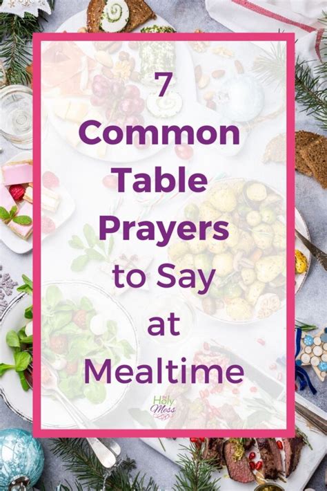 7 Prayers to Say at the Dinner Table