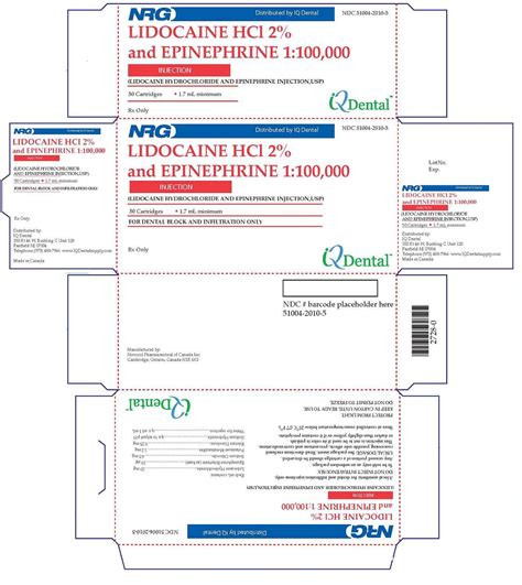 Lidocaine Hydrochloride And Epinephrine Bitartrate Information, Side ...