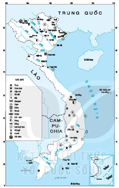 Dựa vào lược đồ khoáng sản Việt Nam dưới đây