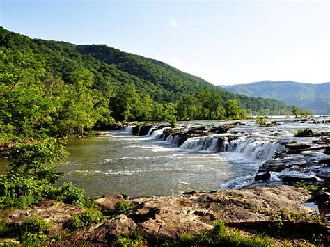 Sandstone Falls State Park, a West Virginia State Park located near ...