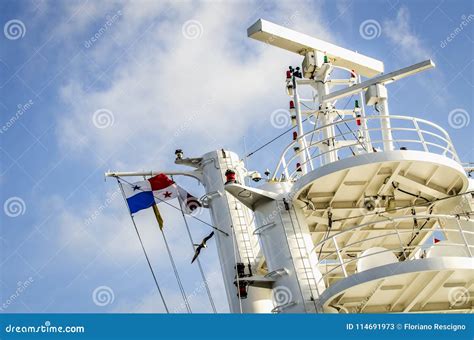 Navigation system of ship stock image. Image of electronic - 114691973