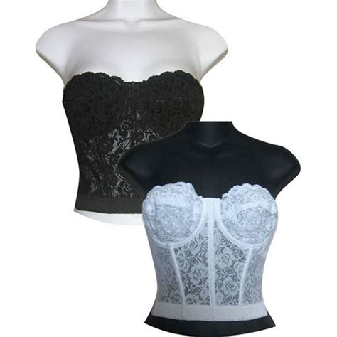 Fullness - Low Plunge Backless & Strapless Bridal Lace Corset Girdle ...