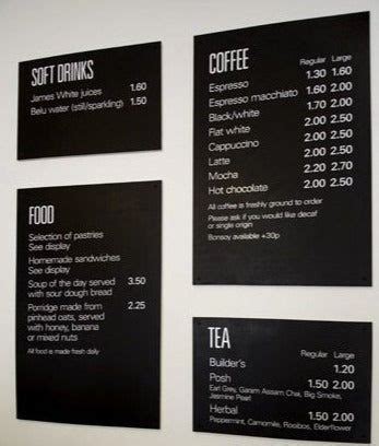 Menu Board Sign Display | Meny, Plank