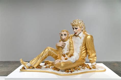 “Michael Jackson and Bubbles” (1988), from the “Banality” series. Art ...