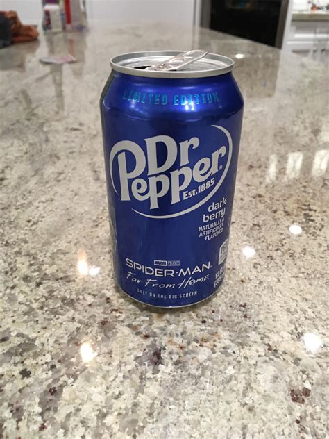 The first can of Dr. Pepper dark berry to be given to the public to drink and I got it. In ...