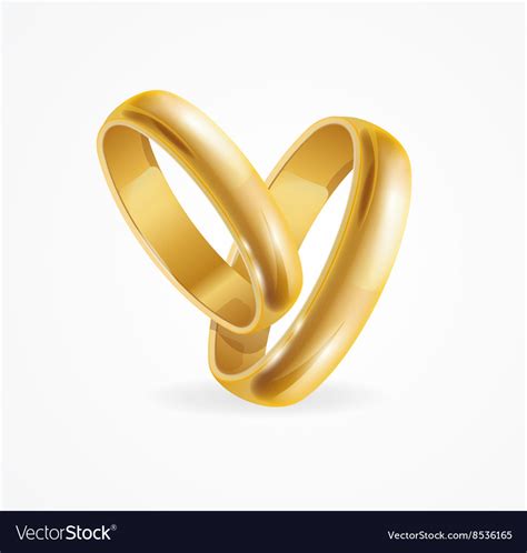 Wedding gold ring Royalty Free Vector Image - VectorStock