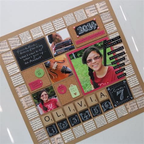 Scrapbook Ideas for Back To School - Mosaic Moments Photo Collage System