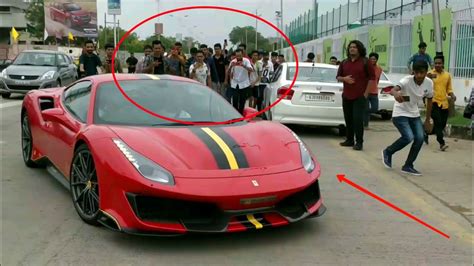 INDIA'S ONLY FERRARI 488 PISTA😲 (PUBLIC REACTION)🙌🏻😍| - YouTube