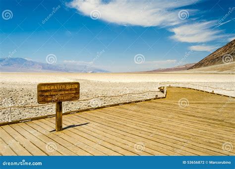 Badwater Basin, The Lowest Elevation Point In USA, Death Valley Stock Photo - Image: 53656872