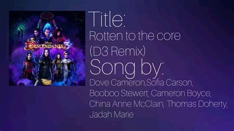 Rotten To The Core [D3 Remix] - YouTube