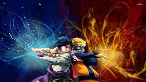 Sasuke Uchiha Vs Naruto Uzumaki Shippuden Wallpapers - Wallpaper Cave