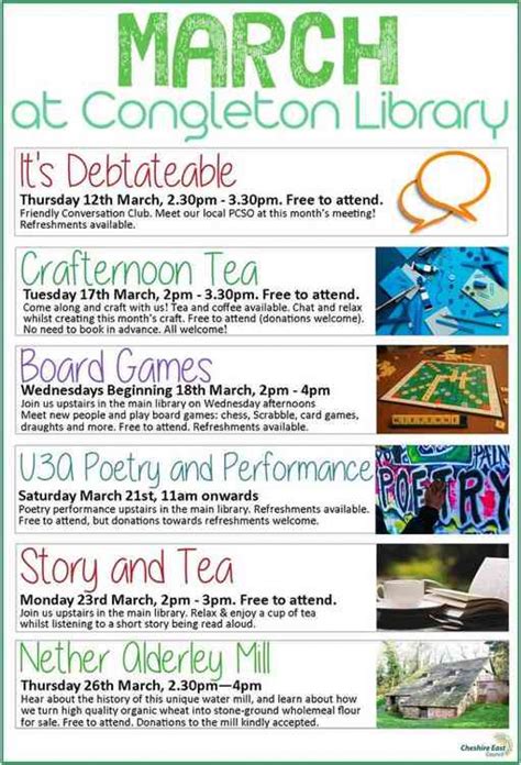 Congleton Library Events | Local News | News | Congleton Nub News | by ...