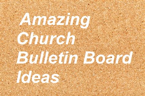 12 Amazing Church Bulletin Board Ideas | Vanco Blog