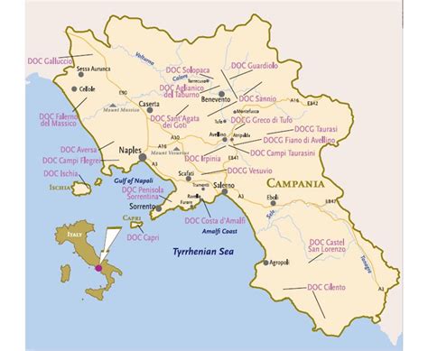 Wine Maps- Campania