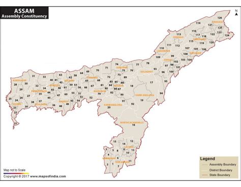 Buy Assembly Constituencies Map of Assam online