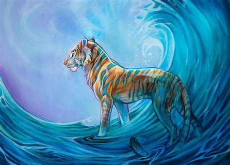 Water Tiger by Exileden on DeviantArt | Fantasy creatures art, Tiger art, Mythical creatures art