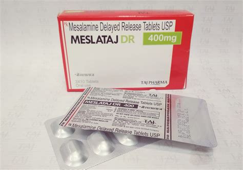 Mesalamine Delayed-Released Tablets USP 400mg Manufacturer, Supplier, Exporter