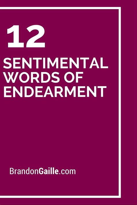 12 Sentimental Words of Endearment | Encouragement cancer, Quotes for ...