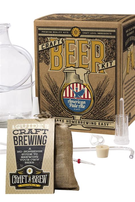 American Pale Ale beer brewing kit makes a crisp, hoppy, and bitter ale with light malt flavors ...