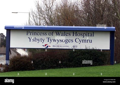 The Princess of Wales Hospital in Bridgend South Wales January 2001 ...