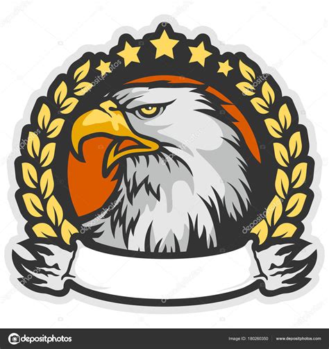 Cartoon Eagle Mascot Character Sport Logo Vector Stock Illustration by ©TalentElfino #180260350